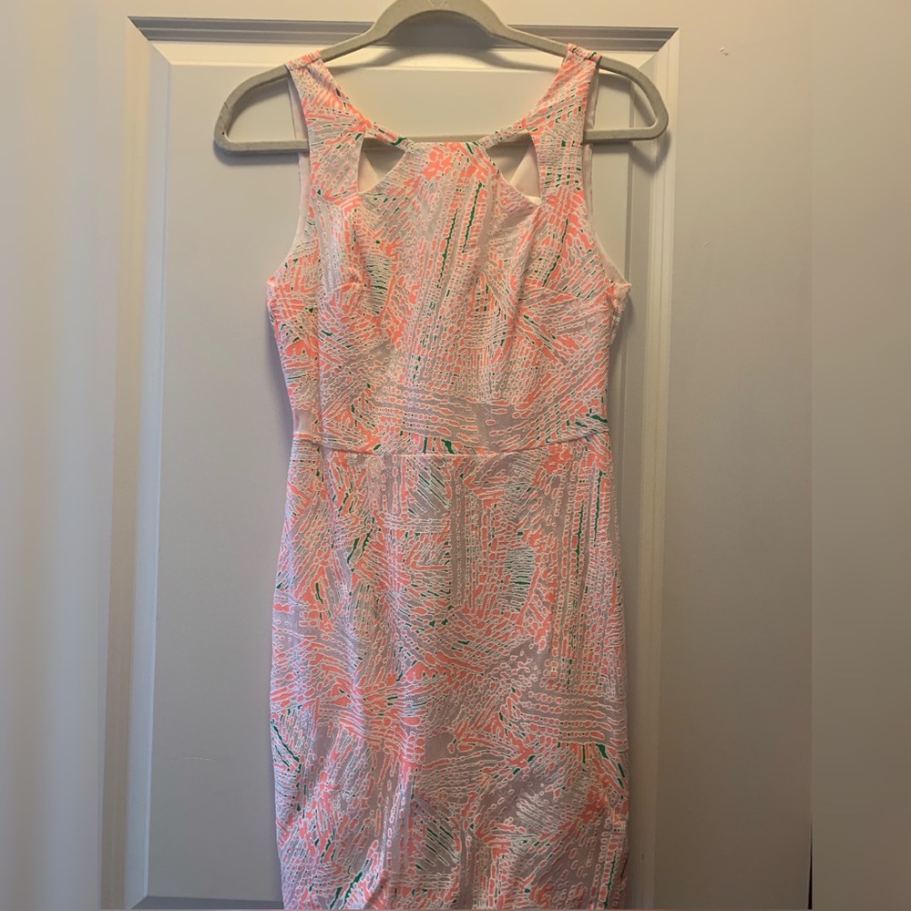 MM Couture White Fitted Dress